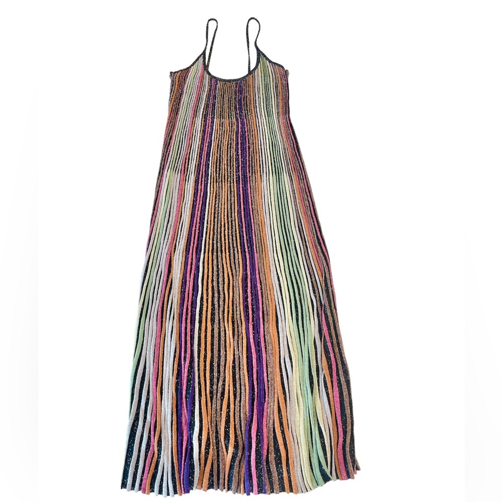 Zara Knit Midi Strap Ling Dress